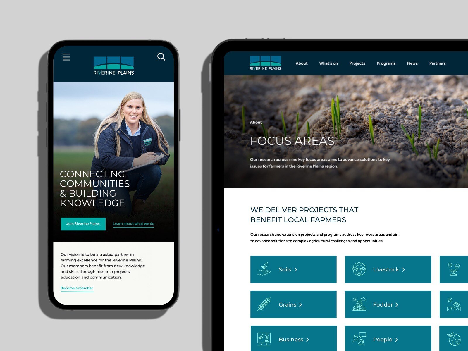 Website design - Riverine Plains