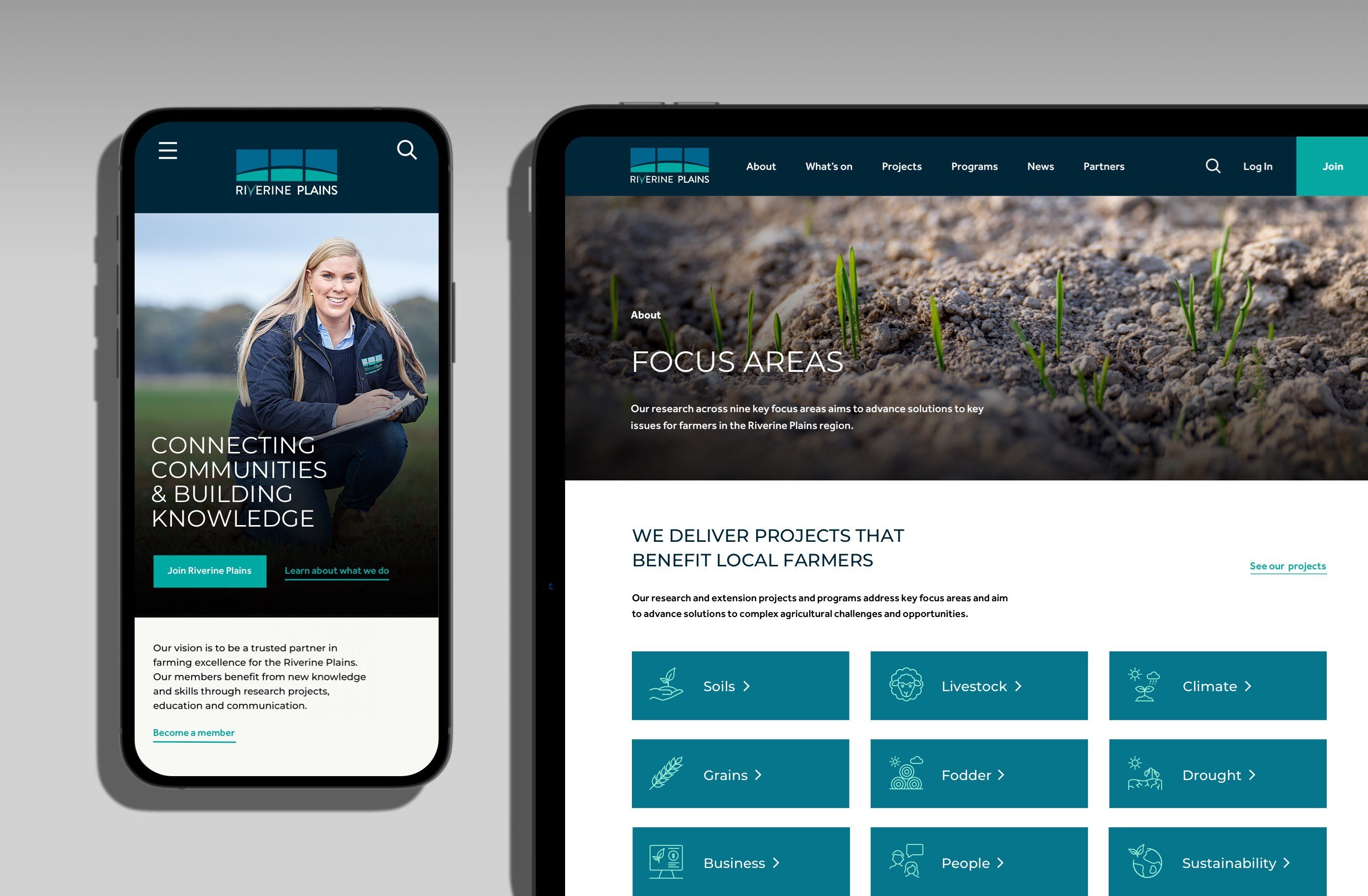 Website design - Riverine Plains