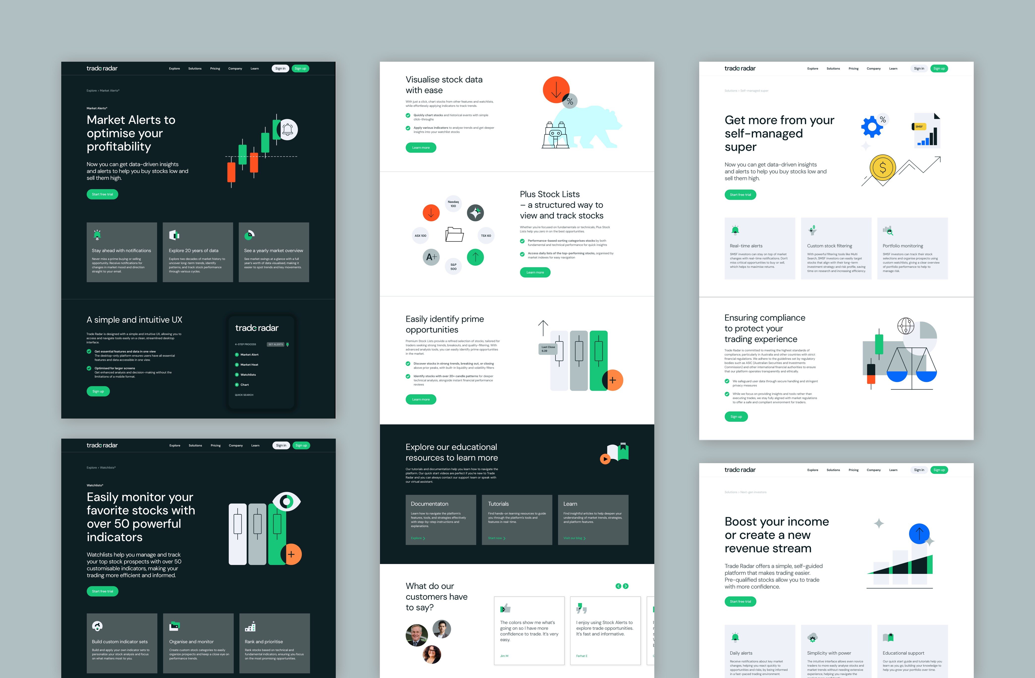 UI Design – Trade Radar