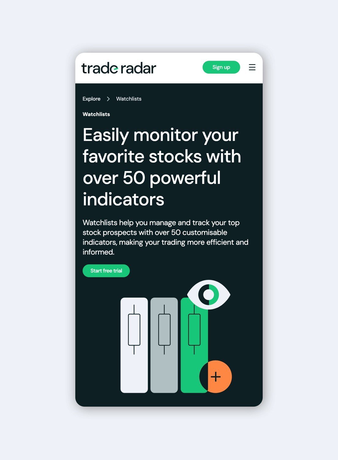 Website design – Trade Radar